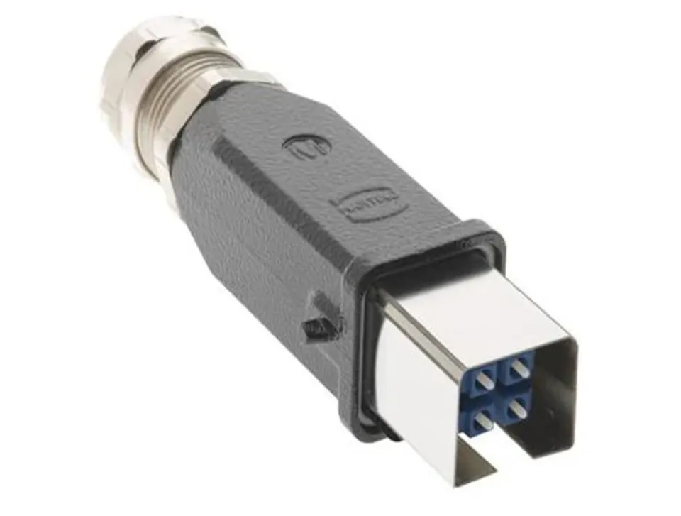Harting LC fibre optic connector